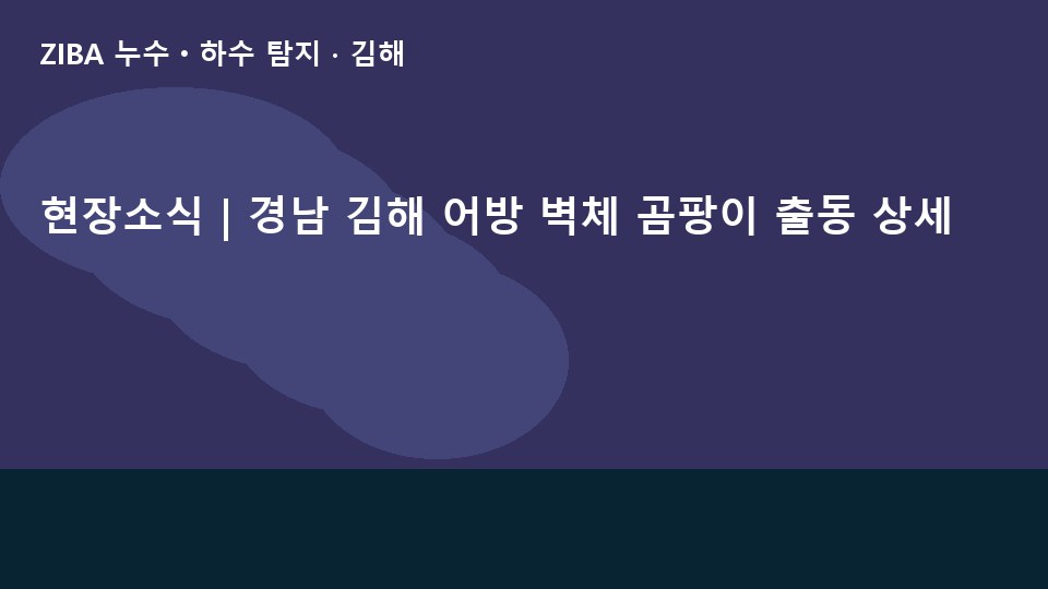 현장소식 | 경남 김해 어방 벽체 곰팡이 출동 상세